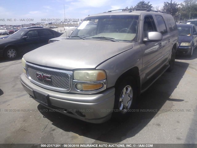 1GKFK66U82J287025 - 2002 GMC DENALI XL K1500 GOLD photo 2