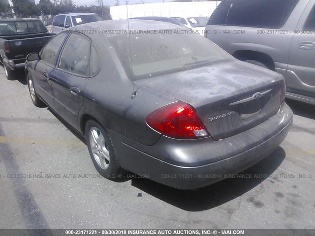 1FAHP56S82G101873 - 2002 FORD TAURUS SEL GRAY photo 3