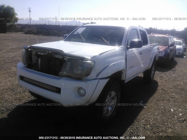 3TMLU4EN5AM042630 - 2010 TOYOTA TACOMA DOUBLE CAB თეთრი ფოტო 2