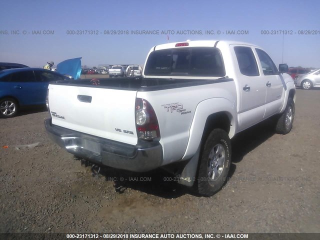 3TMLU4EN5AM042630 - 2010 TOYOTA TACOMA DOUBLE CAB თეთრი ფოტო 4