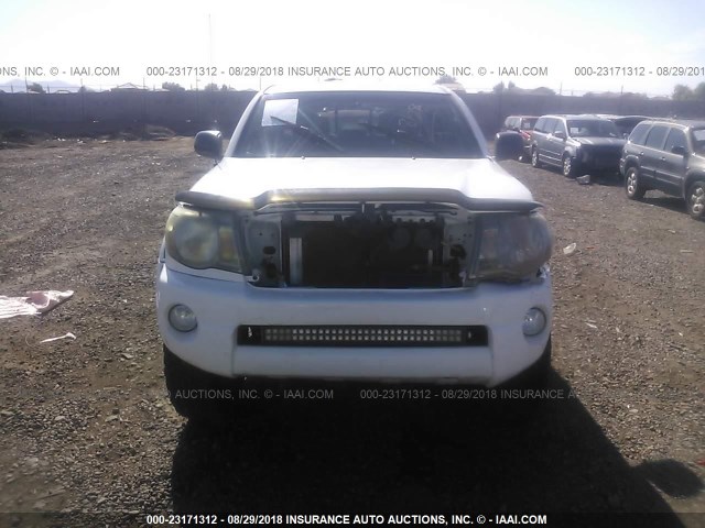 3TMLU4EN5AM042630 - 2010 TOYOTA TACOMA DOUBLE CAB თეთრი ფოტო 6