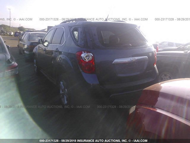 2GNALPEK6D6101398 - 2013 CHEVROLET EQUINOX LT BLUE photo 3