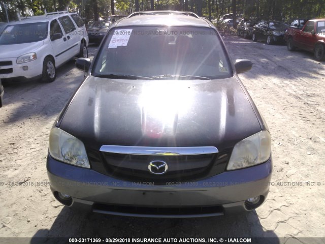 4F2YU081X2KM18593 - 2002 MAZDA TRIBUTE LX/ES BLACK photo 6