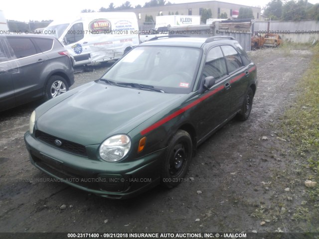 JF1GG65523H801591 - 2003 SUBARU IMPREZA TS GREEN photo 2