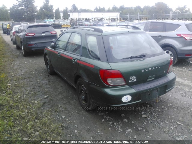 JF1GG65523H801591 - 2003 SUBARU IMPREZA TS GREEN photo 3