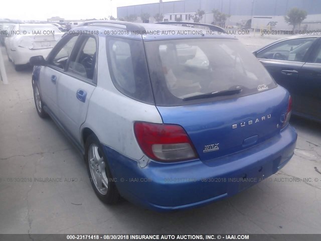 JF1GG29622G826670 - 2002 SUBARU IMPREZA WRX BLUE photo 3