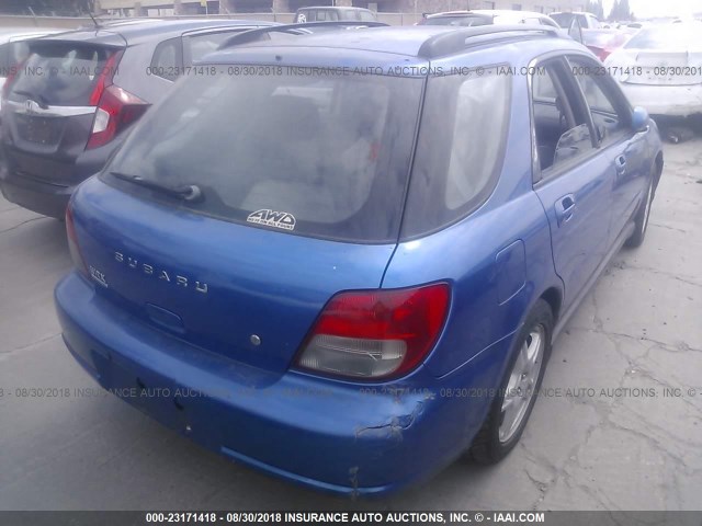 JF1GG29622G826670 - 2002 SUBARU IMPREZA WRX BLUE photo 4