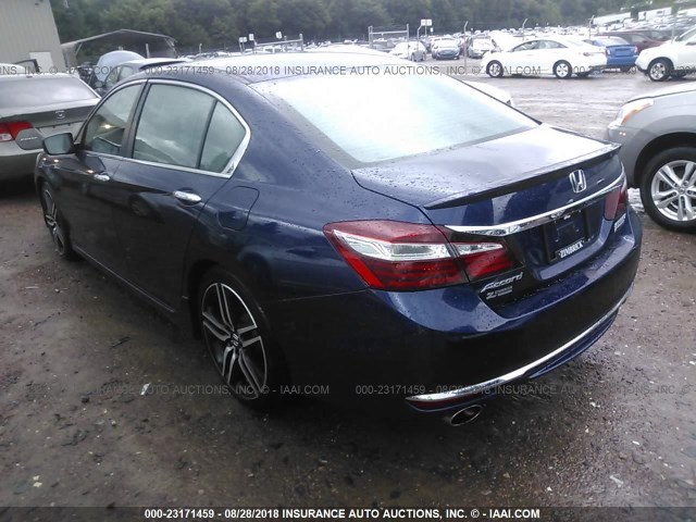 1HGCR2F15HA057963 - 2017 HONDA ACCORD SPORT SPECIAL EDITION Dark Blue photo 3