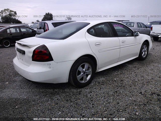 2G2WP552461134573 - 2006 PONTIAC GRAND PRIX WHITE photo 4