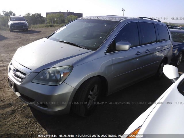 5FNRL38686B427736 - 2006 HONDA ODYSSEY EXL SILVER photo 2