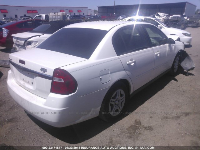 1G1ZS51F46F151214 - 2006 CHEVROLET MALIBU LS 白色 照片 4