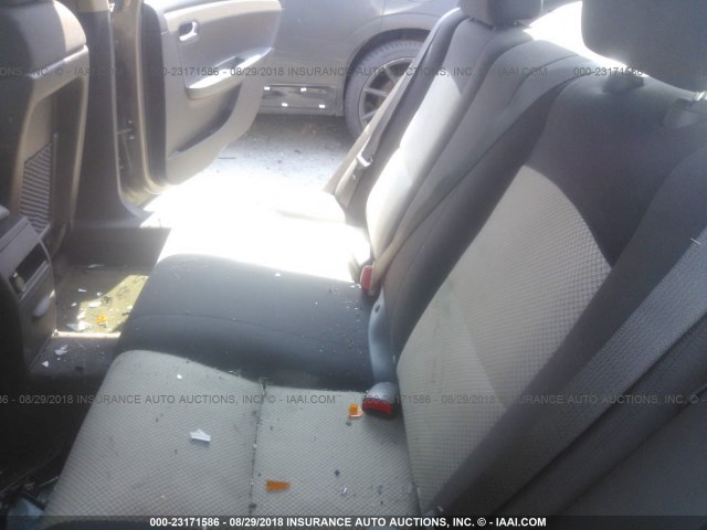 1G1ZH57B08F150700 - 2008 CHEVROLET MALIBU 1LT ოქროსფერი ფოტო 8