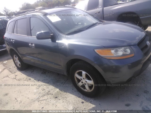 5NMSG13D08H129621 - 2008 HYUNDAI SANTA FE GLS GRAY photo 1