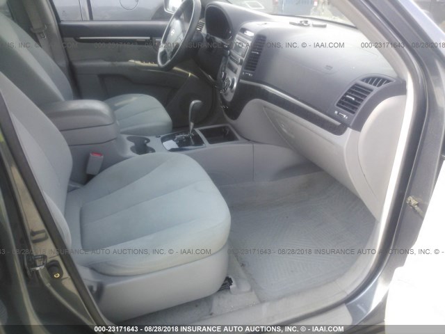 5NMSG13D08H129621 - 2008 HYUNDAI SANTA FE GLS GRAY photo 5