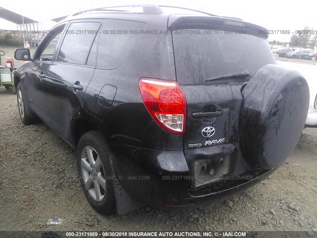 JTMBD31V586070188 - 2008 TOYOTA RAV4 LIMITED BLACK photo 3