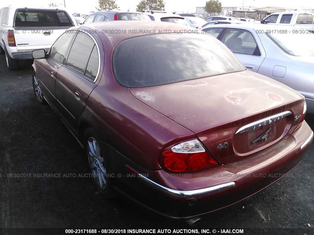 SAJDA01D6YGL66971 - 2000 JAGUAR S-TYPE BURGUNDY photo 3