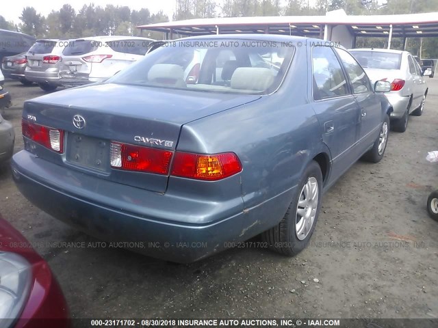4T1BG22K91U788474 - 2001 TOYOTA CAMRY CE/LE/XLE 青色 照片 4