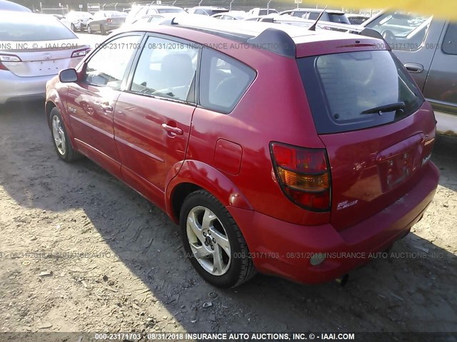 5Y2SN63L65Z410193 - 2005 PONTIAC VIBE GT RED photo 3