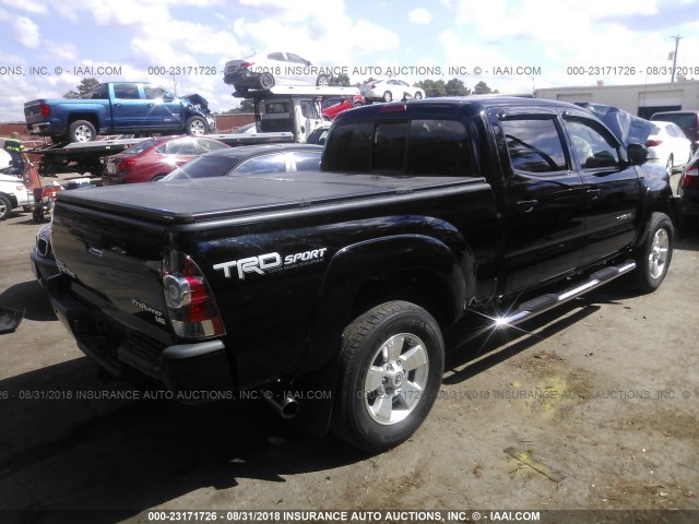 3TMKU4HN5EM038722 - 2014 TOYOTA TACOMA DBL CAB PRERUNNER LNG BED BLACK photo 4