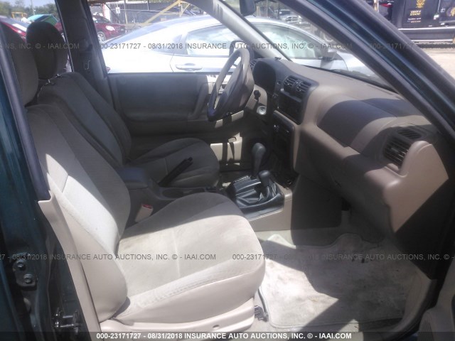 4S6DM58W2Y4414819 - 2000 HONDA PASSPORT EX/LX 绿色 照片 5