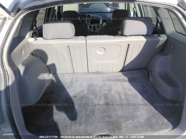 2T1KR32E23C095678 - 2003 TOYOTA COROLLA MATRIX XR SILVER photo 8