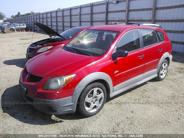 5Y2SL628X4Z408254 - 2004 PONTIAC VIBE RED photo 2