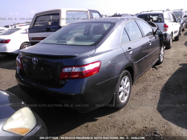 4T1BE46K27U671730 - 2007 TOYOTA CAMRY NEW GENERAT CE/LE/XLE/SE GRAY photo 4