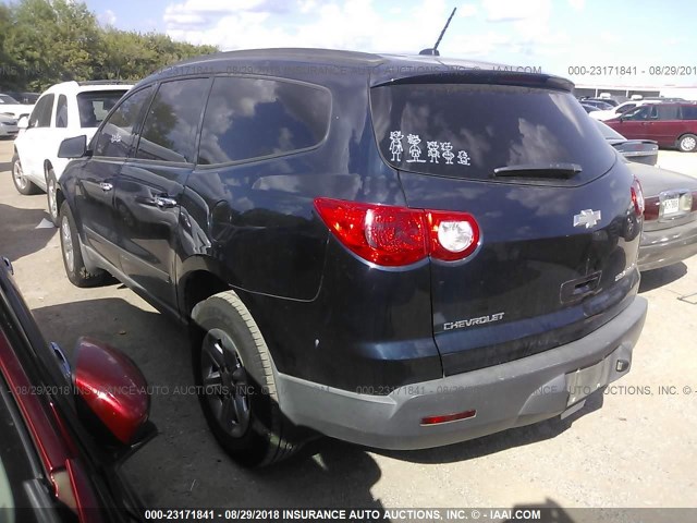 1GNER13D09S133270 - 2009 CHEVROLET TRAVERSE LS BLUE photo 3