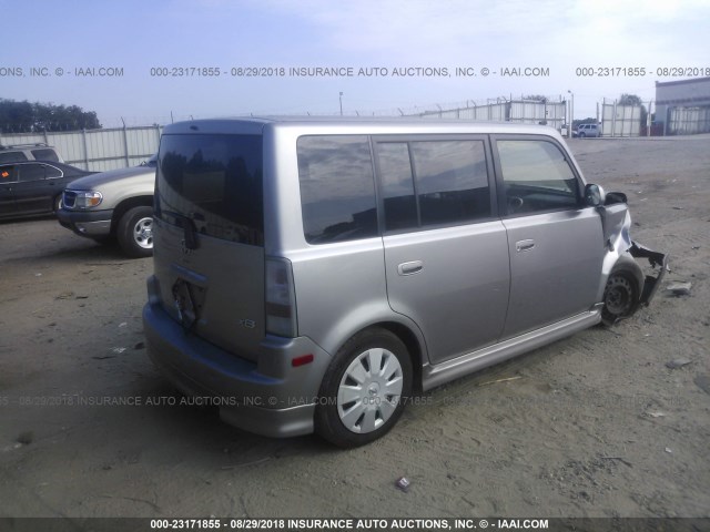 JTLKT324264085320 - 2006 TOYOTA SCION XB Gris foto 4