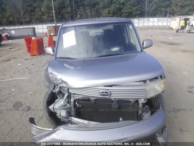 JTLKT324264085320 - 2006 TOYOTA SCION XB Gris foto 6