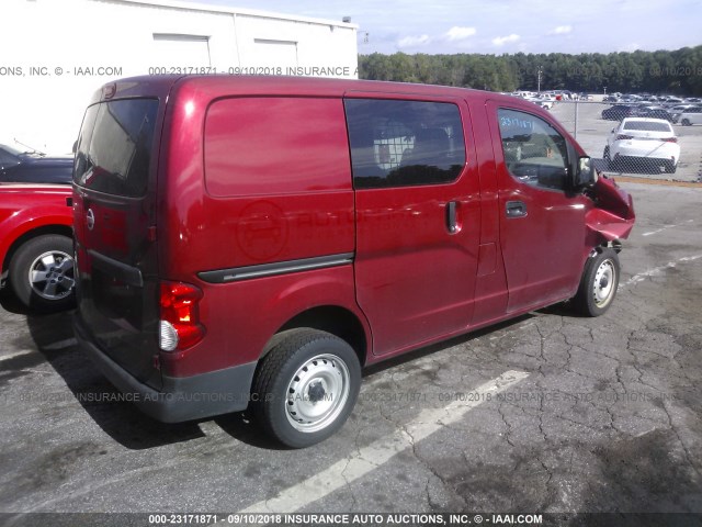 3N6CM0KN5HK718509 - 2017 NISSAN NV200 2.5S/2.5SV MAROON photo 4