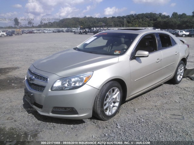 1G11C5SA6DF225615 - 2013 CHEVROLET MALIBU 1LT 棕色 照片 2