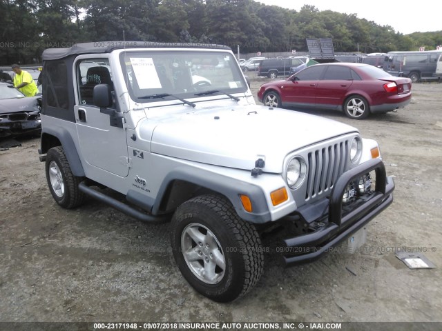 1J4FA39S95P333108 - 2005 JEEP WRANGLER X GRAY photo 1