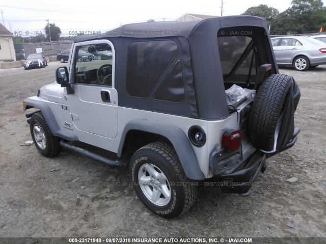 1J4FA39S95P333108 - 2005 JEEP WRANGLER X GRAY photo 3