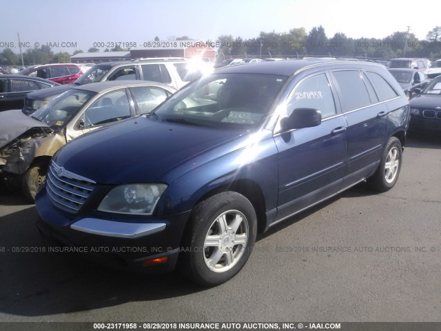 2A4GM68446R667580 - 2006 CHRYSLER PACIFICA TOURING BLUE photo 2