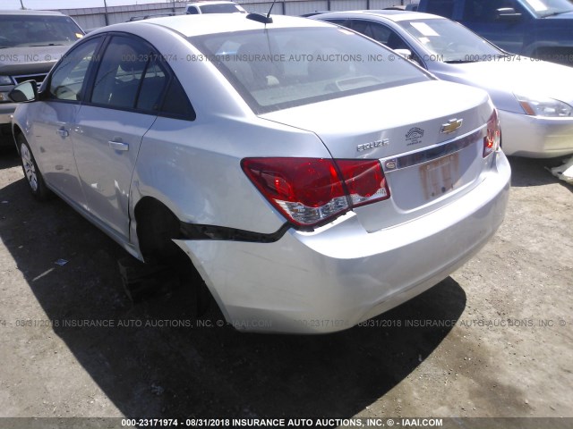 1G1P15SH5F7246014 - 2015 CHEVROLET CRUZE L SILVER photo 3