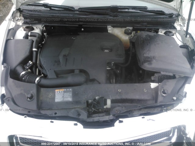 1G1ZC5E10BF317556 - 2011 CHEVROLET MALIBU 1LT თეთრი ფოტო 10