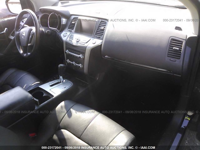 JN8AZ1MW5DW309436 - 2013 NISSAN MURANO S/SL/LE BLACK photo 5