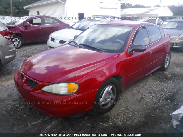 1G2NF52F73C120288 - 2003 PONTIAC GRAND AM SE1 RED photo 2