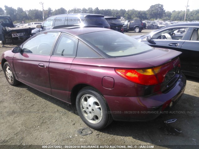 1G8ZY127X2Z247602 - 2002 SATURN SC2 BURGUNDY photo 3