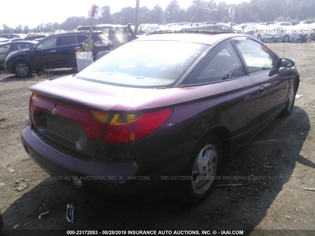 1G8ZY127X2Z247602 - 2002 SATURN SC2 BURGUNDY photo 4