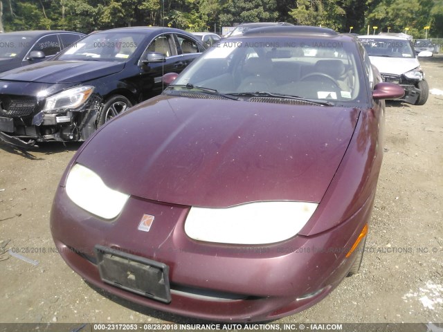 1G8ZY127X2Z247602 - 2002 SATURN SC2 BURGUNDY photo 6