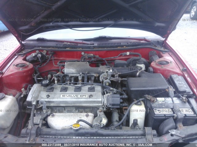 2T1AE09B7RC043795 - 1994 TOYOTA COROLLA LE/DX წითელი ფოტო 10