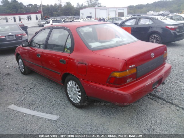 2T1AE09B7RC043795 - 1994 TOYOTA COROLLA LE/DX RED photo 3