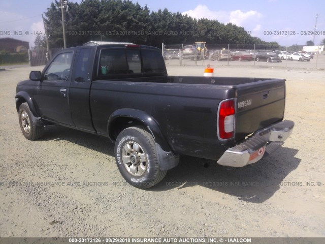 1N6ED26Y7XC303818 - 1999 NISSAN FRONTIER KING CAB XE/KING CAB SE BLACK photo 3