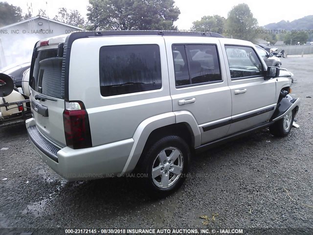 1J8HG48KX7C577776 - 2007 JEEP COMMANDER SILVER photo 4