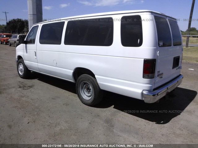 1FBSS3BL8CDA37665 - 2012 FORD ECONOLINE E350 SUPER DUTY WAGON WHITE photo 3