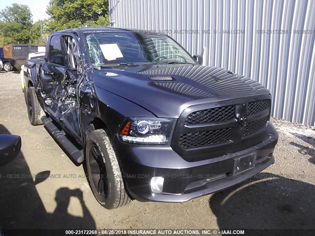 1C6RR7MT5HS726325 - 2017 RAM 1500 SPORT GRAY photo 1