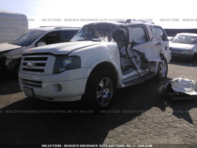 1FMFU19548LA32166 - 2008 FORD EXPEDITION LIMITED WHITE photo 2