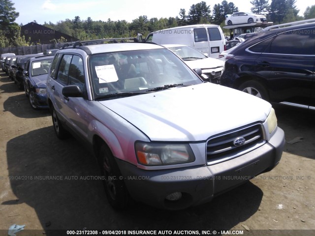 JF1SG63613H723911 - 2003 SUBARU FORESTER 2.5X SILVER photo 1